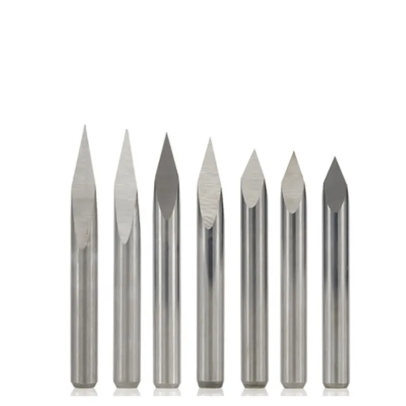 

10PCS/SET PCB 3D Milling Cutter 3.175 Shank Tungsten Carbide V Shape PCB Engraving Bit 20/30/40/45/60/90 Degree CNC Router Bit