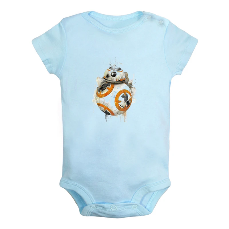 JcBaby1275BLD BB-8 «Звездные войны», «Пробуждение силы», «Сопротивление», Одежда для новорожденных мальчиков и девочек, комбинезон с принтом, боди для младенцев, хлопковые комплекты одежды - Цвет: JcBaby1275BLD
