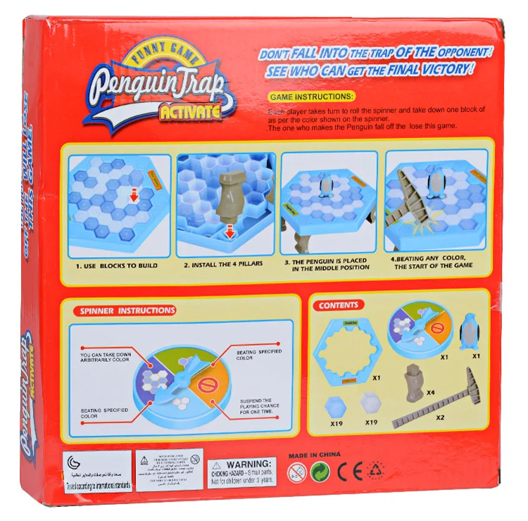 Beating Penguin Ice Breaker игрушки для удаления стен настольные игры родителей и детей