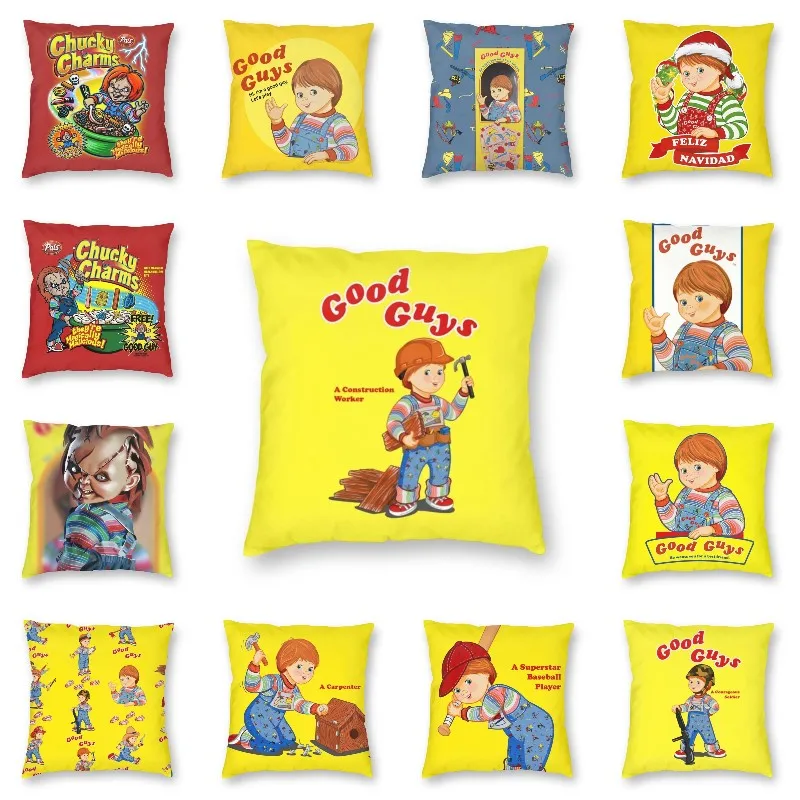 

Personalized Child's Play Chucky Cushion Cover Sofa Living Room Child's Play Chucky Square Throw Pillow Case 45x45cm