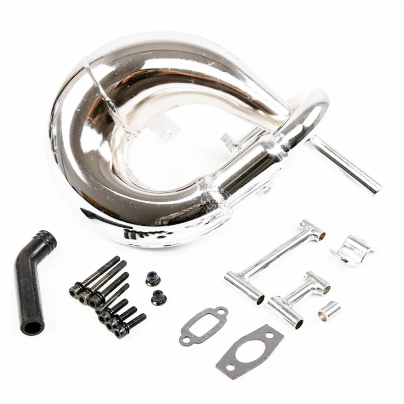 45CC бензиновый двигатель вихревая труба выхлопная для 1/5 Rovan LT KM X2 LOSI RCING 5ive T 4 болта