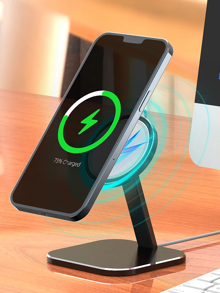 

MagsafeStand Wireless Charger Stand Foldable Bracket For IPhone12 Pro Max 12 Mini Magnetic Charging Holder Desktop Bracket Dock