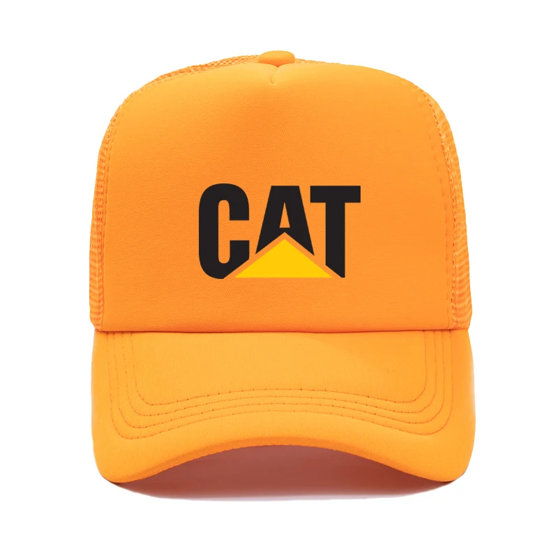 QI XIN CAT triangle Cat кожаная кепка Chao уличный танец утка язык Кепка модный Hombre хип печать