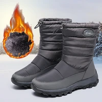 winter boots for women plush warm boots 2020 winter shoes fashion female boots heel plus size