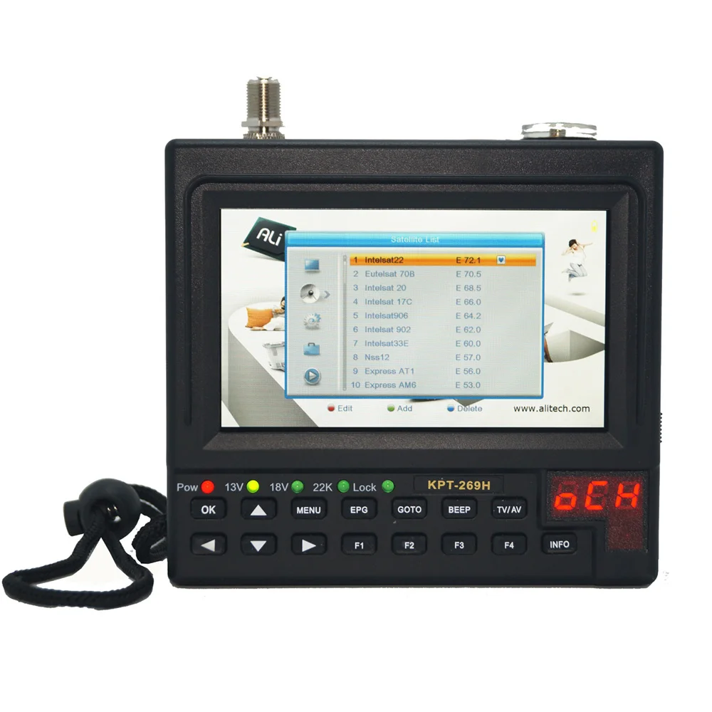 KPT 269H DVB S2 SatelliteFinder Full HD цифровой спутниковый ТВ приемник Finder метр MPEG 4 модулятор S