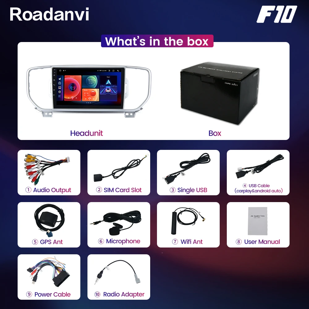 Мультимедийный проигрыватель 9 &quotIPS экран Android 10 0 стерео Автомагнитола для KX5_KIA KX5