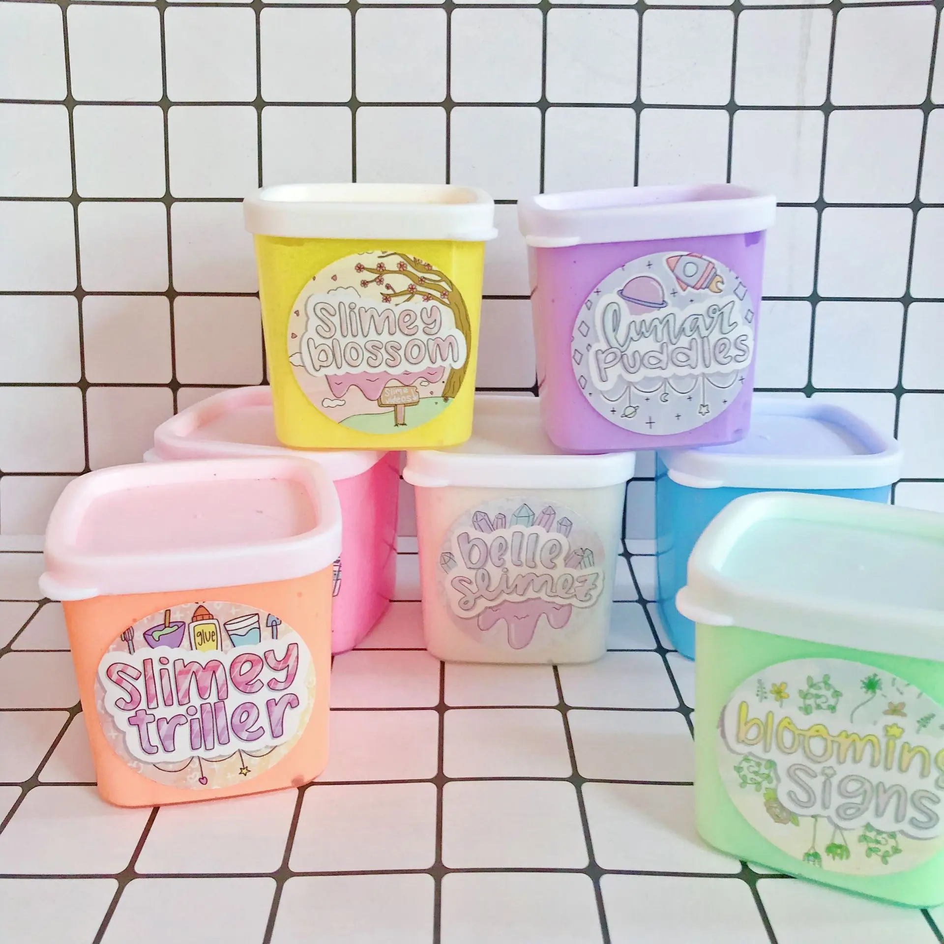 

Multicolor foam tent mud poke vent mud decompression toys children's educational toys slime charms butter slime slime cloud