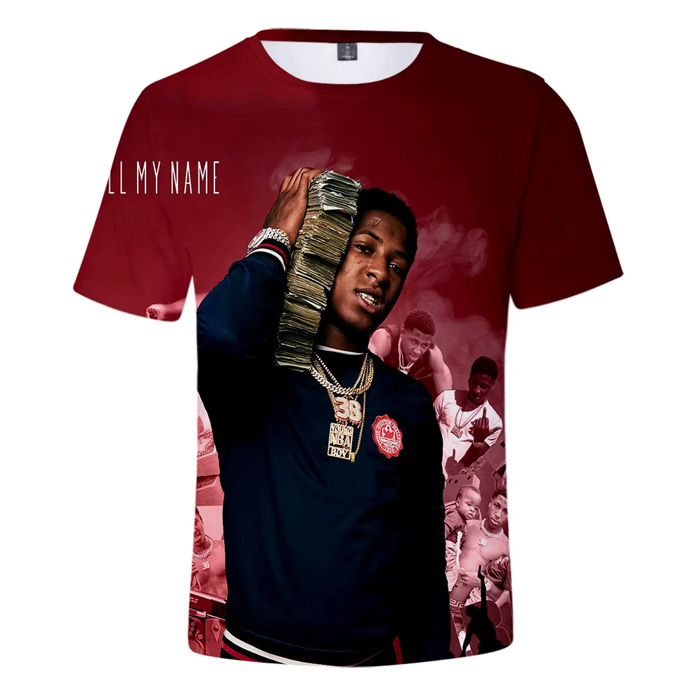 

Hip Hop Rapper YoungBoy Never Broke Again T Shirt Camisetas Hombre 3D Print Adult/Kids Short Sleeve Cool Tee Shirt