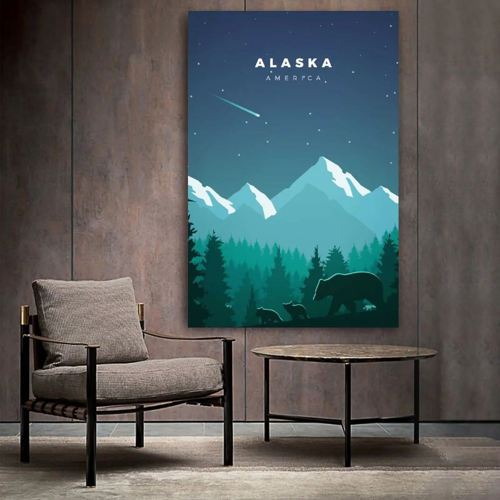 

Alaska Posters Aesthetics Home Office Wall Decor and Creative Painting Decoration