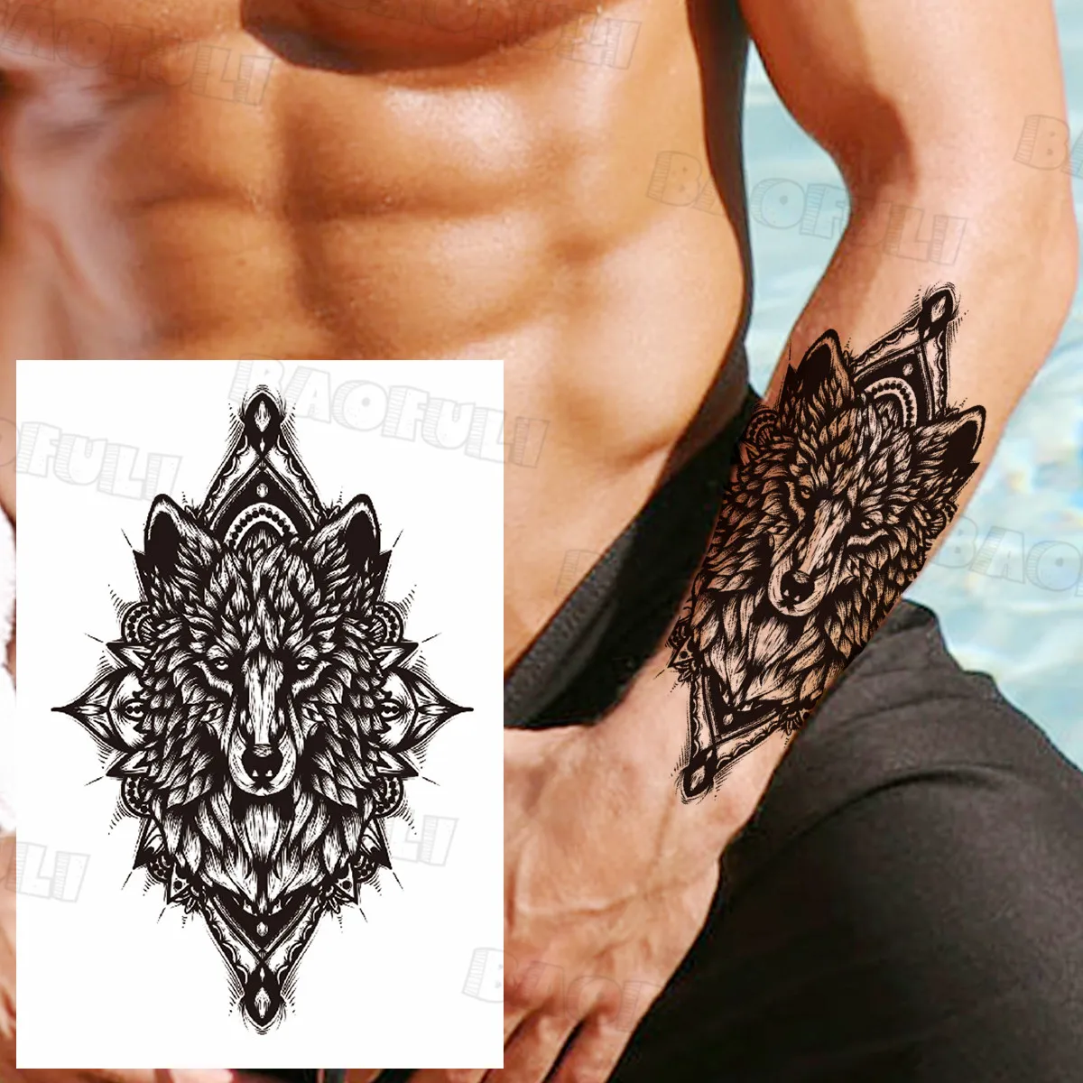 Красота розы пистолет Временные татуировки для Для женщин мужчин поддельные