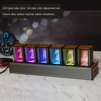 clocks led clock wall modern design home decoration accessories for living room electronic watch nixie bedroom digital table diy