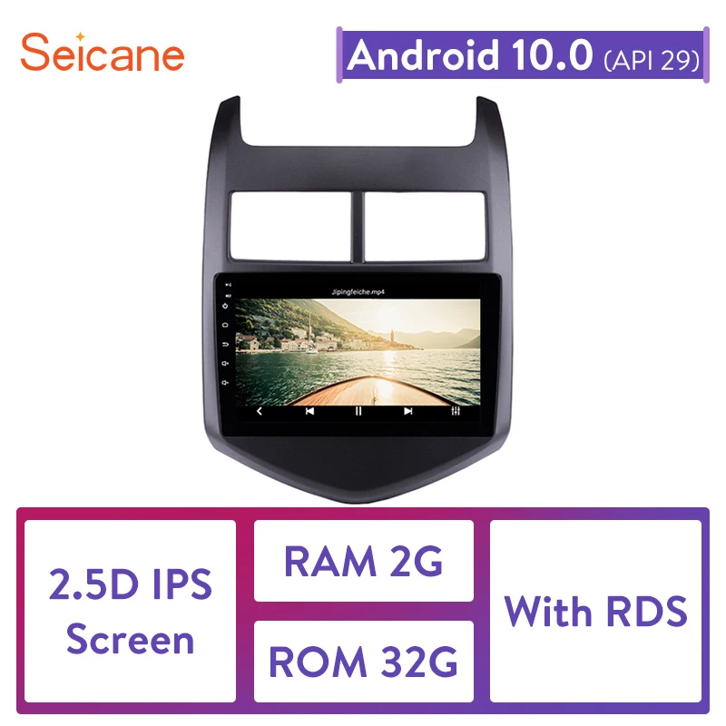 

Автомобильный мультимедийный плеер Seicane 2 Гб ОЗУ 32 Гб ПЗУ 2din Android 10,0 GPS для 2010 2011 2012 2013 Chevy Chevrolet AVEO Navi Stereo