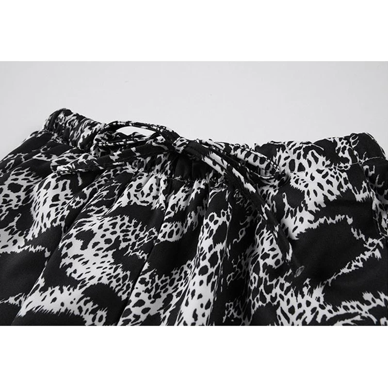 Брюки женские с широкими штанинами модные Шикарные Длинные штаны завышенной