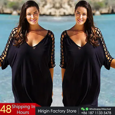 3XL M размера плюс женское сексуальное пляжное накидка платье купальный костюм
