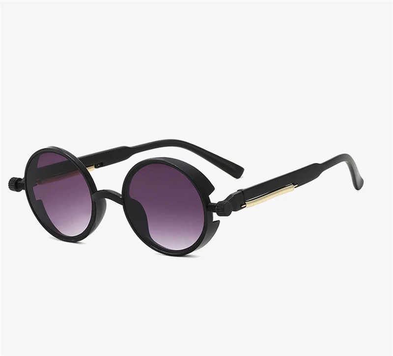 2019 Горячие Новые стимпанк Солнцезащитные очки Европа и США круглая прозрачная