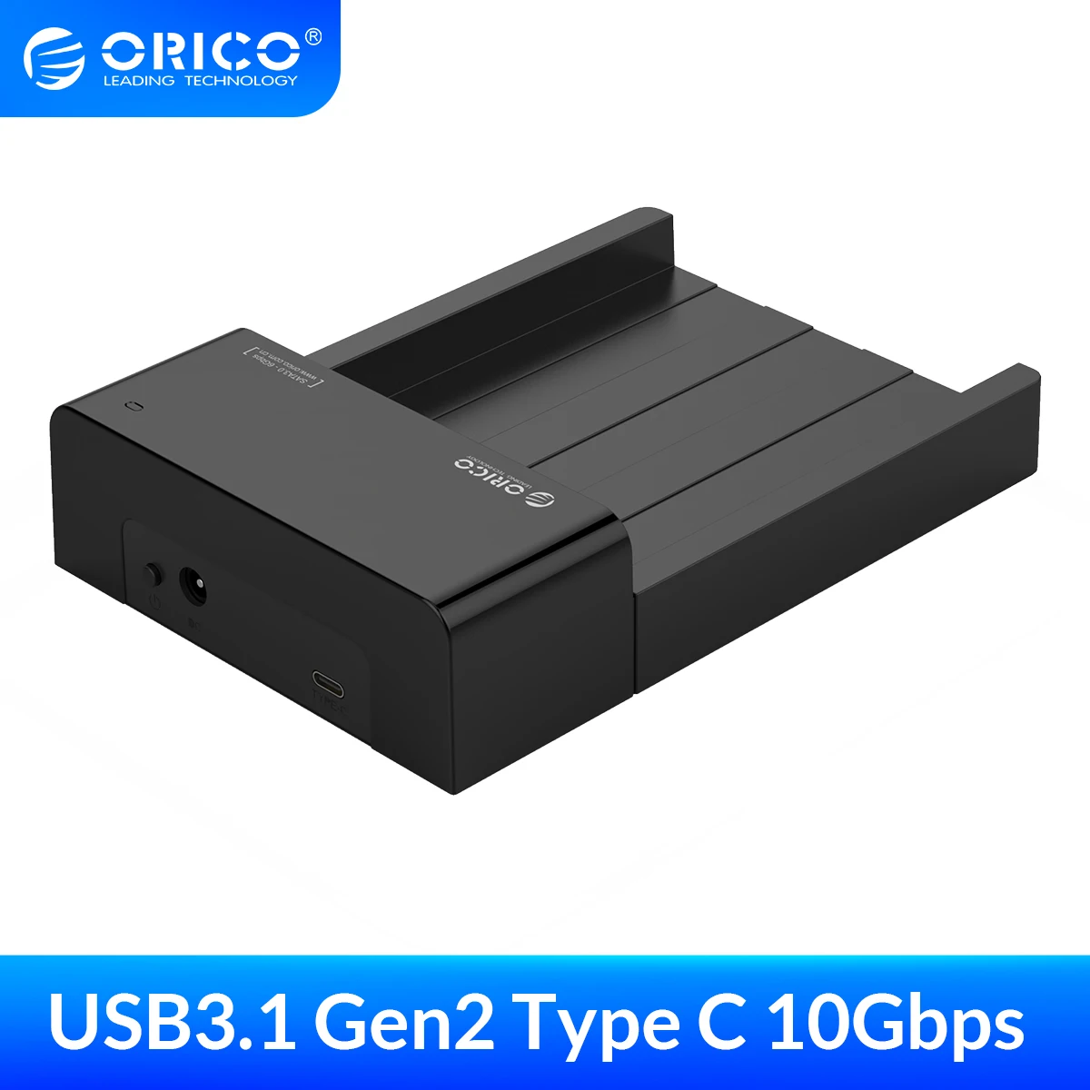 orico 6518c3 g2 2 5 3 5 inch hdd case sata to usb 3 1 gen2 type c ssd adapter high speed hdd box hard disk drive external case free global shipping