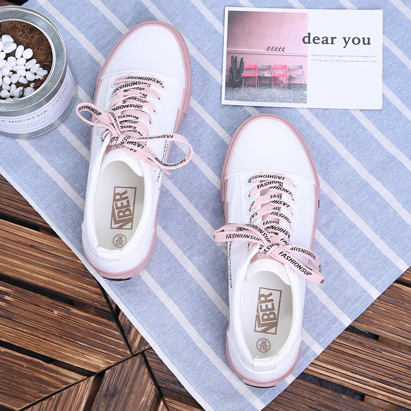 Женская модная парусиновая обувь Сезон осень Новинка 2020 года Повседневная на
