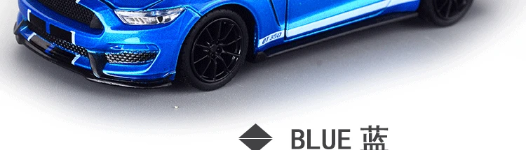 Mustang GT350 1:32 модель автомобиля литой под давлением из металлического сплава моделирование оттягивающие назад Автомобили огни игрушки для детей Подарки для детей