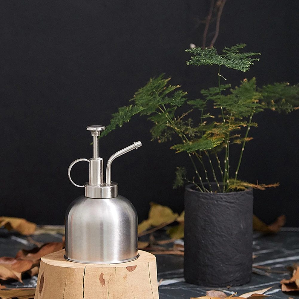 

Nordic Style Stainless Steel 300ml Watering Bottle Vintage Water Cans Kettle Long Mouth Easy Use Handle Watering Kettle