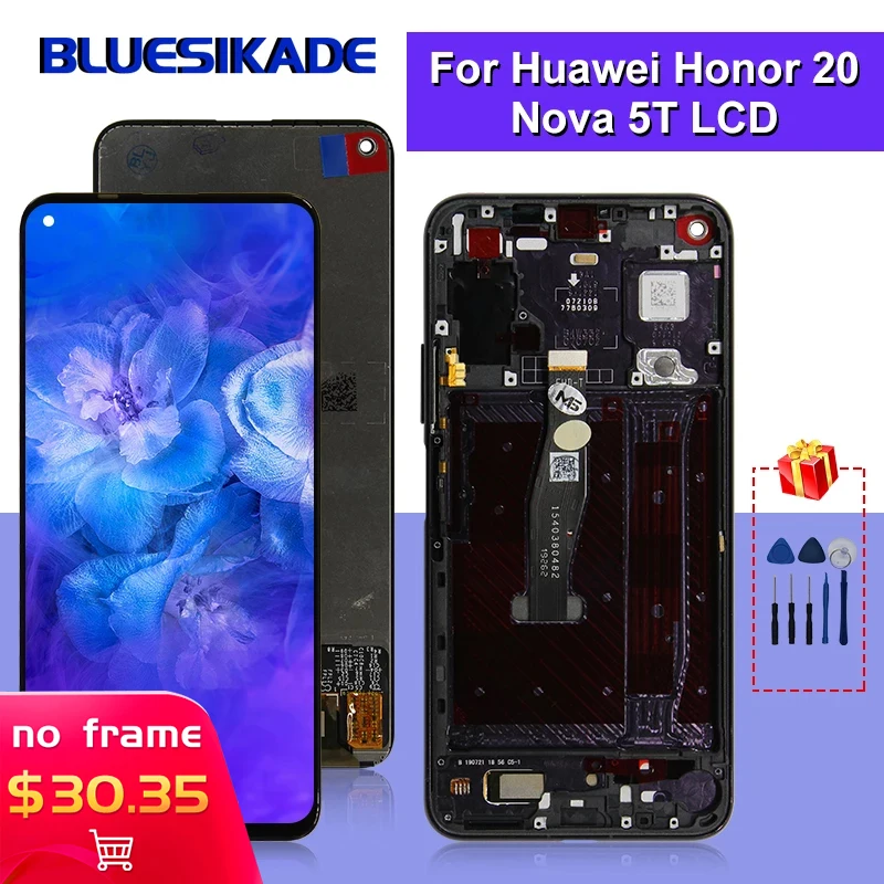 6 26 &quotдля Huawei Honor 20 ЖК дисплей с сенсорным экраном дигитайзер для YAL L21 L61A L71A Nova 5T