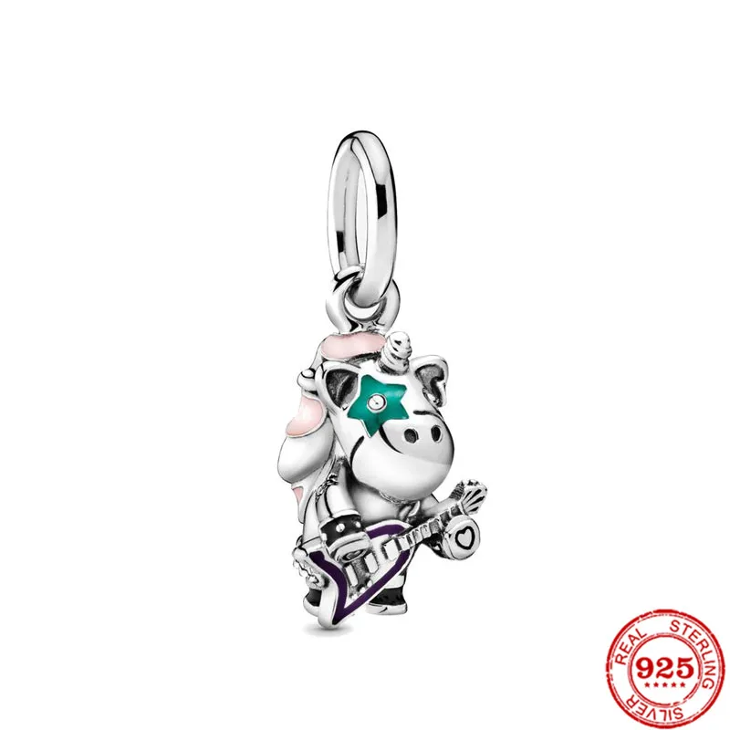 Обезьяна щенок динозавр телефон лошадь подходит SilverPandora оригинальный браслет