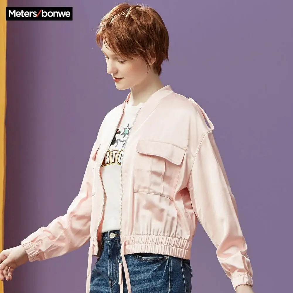 Metersbonwe бренд ins куртка Женская Весенняя Милая Повседневная модная новинка |