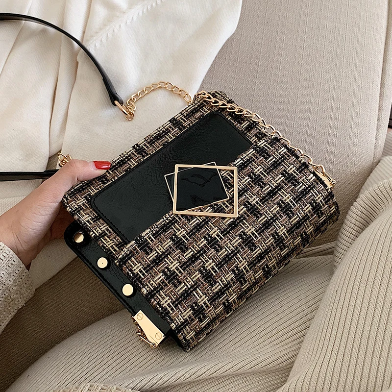 Элегантная женская квадратная сумка с клапаном новинка 2019 Высококачественная