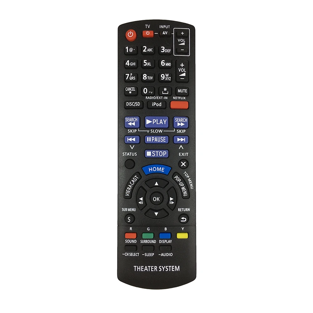 

Новый пульт дистанционного управления для системы домашнего кинотеатра Panasonic N2QAYB000629 SA-BTT268 SC-BTT770 SC-BTT370 SA-BTT505 SA-BTT505GN Blu-Ray