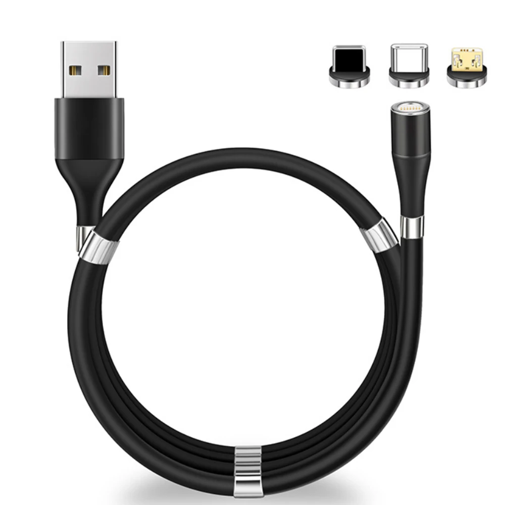 

Magic Rope Magnetic Data Cable Type C Fast Charging For iPhone 12 Pro 13 Promax Android Micro USB Auto Storage Fast USB Cables