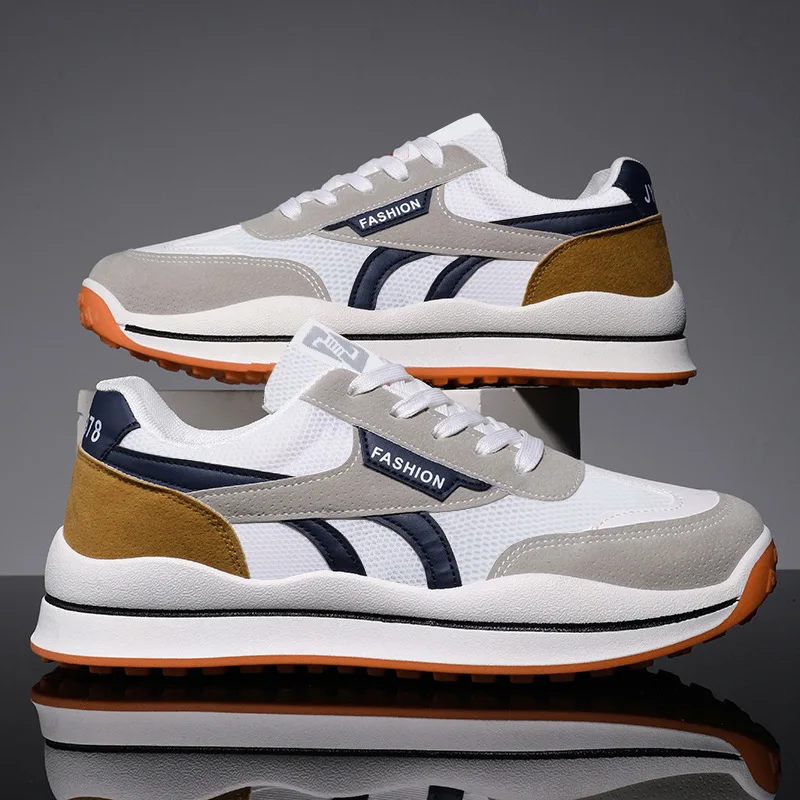 

Casual Sneakers Men Lightweight Running Shoes Soft Comfort Platform Sports Shoes Fashion Lace-up Mesh Sneaker Man Jogging Shoes