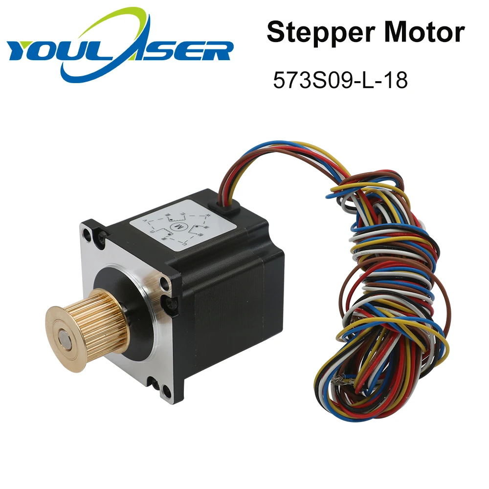YOULASER Leadshine 3 фазный шаговый двигатель 573S09 L 18 для NEMA23 длина 6 35 А вал 50 мм мм|Шаговый