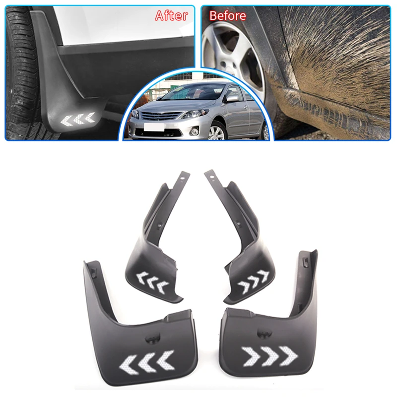 Светоотражающий предупреждающий брызговик для Toyota Corolla Altis E140 2007-2013 | Автомобили и