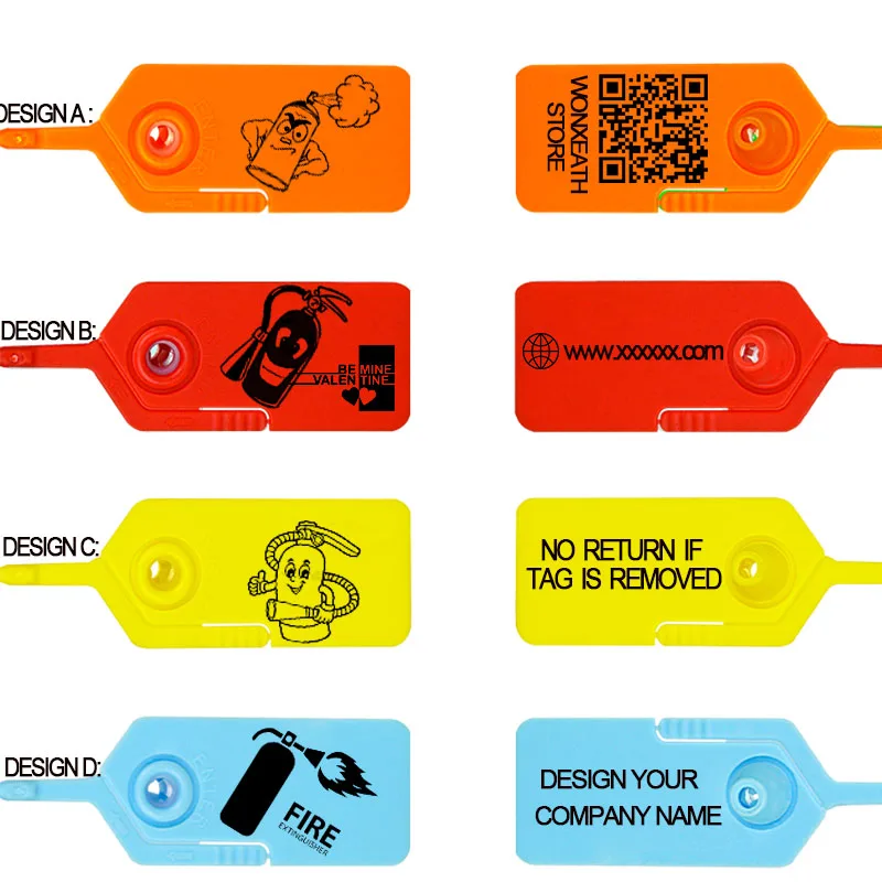 100 шт. Огнетушитель уплотнения Пластик одноразовые безопасности