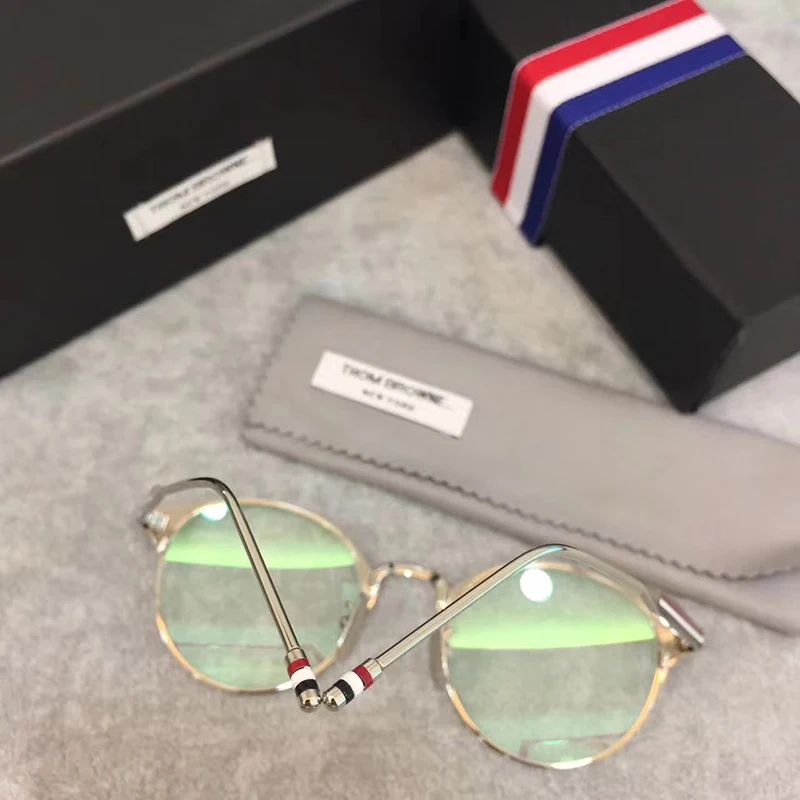 

New York Thom Brand Eye Glasses Frame Men Women Optical Prescription Eyewear Reading Retro Round Eyeglasses TB105 Original box