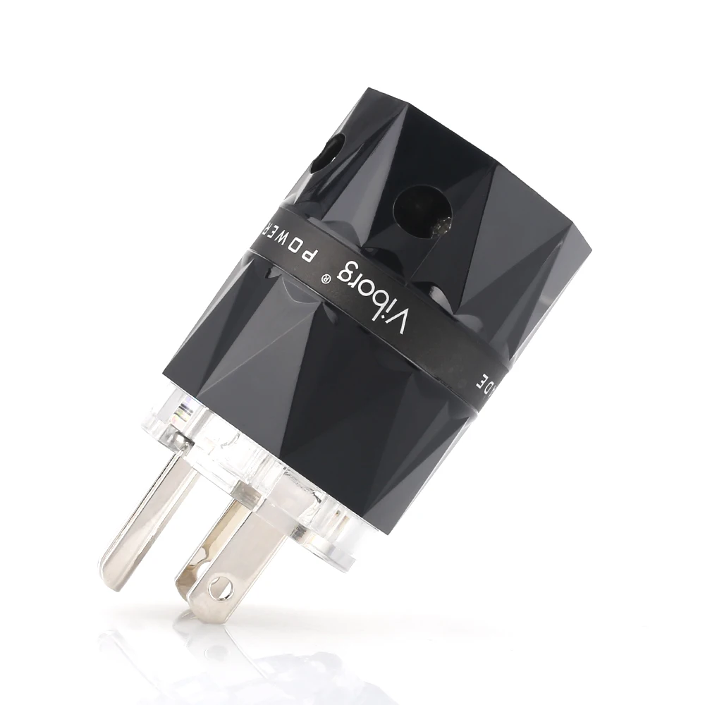 Viborg VM503S Pure Copper Silver Plated US AC Power Plug Connector for Audio DIY Cable | Электроника