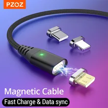 PZOZ Magnetic Cable Fast Charging Micro usb cable Type c Magnet Charger usb c Microusb Wire For iphone 12 11 pro xs max Xr x 7 8