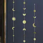 Цепочка с Лунной фазой в стиле бохо, светящаяся цепочка для украшения стен дома, гостиной, украшения для спальни