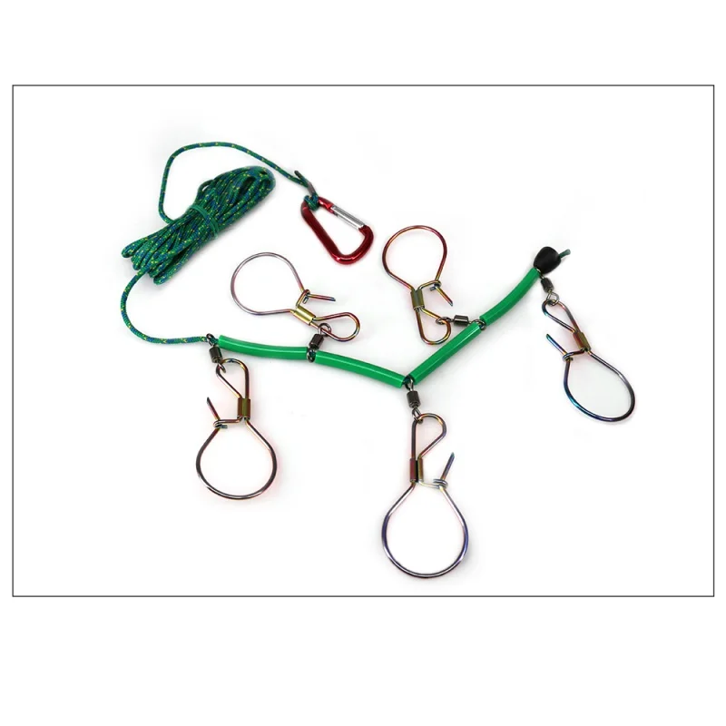 Новинка 5 м рыболовный замок с пряжкой из нержавеющей стали для живой рыбы ремень