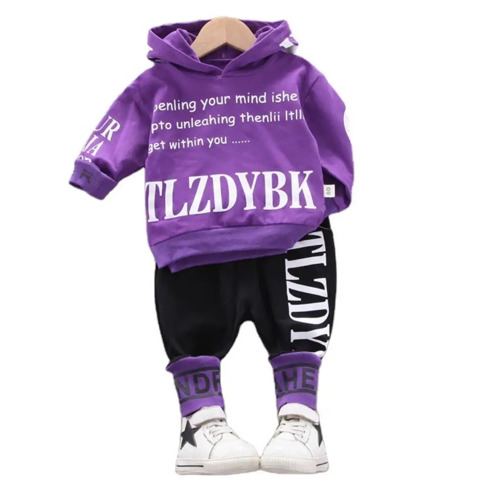 Baby Boy Clothing Set Cotton Spring Autumn Hooded Coat + Pants Children Toddler Tracksuits Kids Clothes Suit Newborn Outfit |