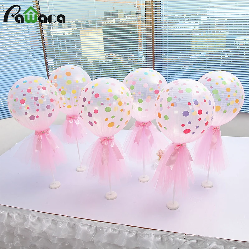 3 комплекта 12-дюймовый сетчатый шар-пачка алмазный бант латексный шар в горошек