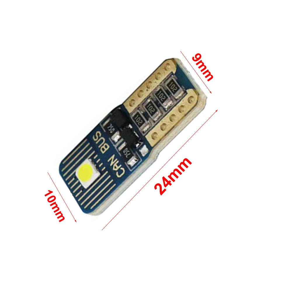 10x T10 2smd 3030 светодиодные лампы для чтения автомобильные номерного знака белые Led W5W