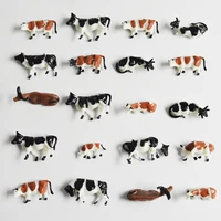 ho scale 187 farm animals cows model abs toys diy model making railway train layout architecture building materials for diorama