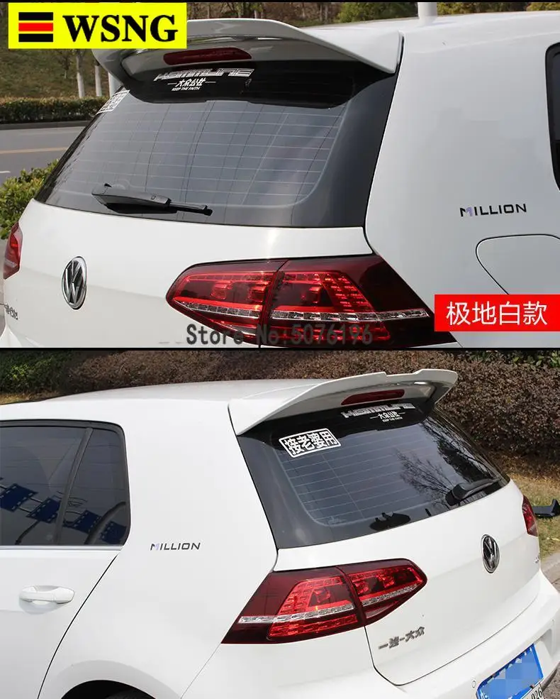 Высококачественный задний спойлер 2x из натурального углеродного волокна