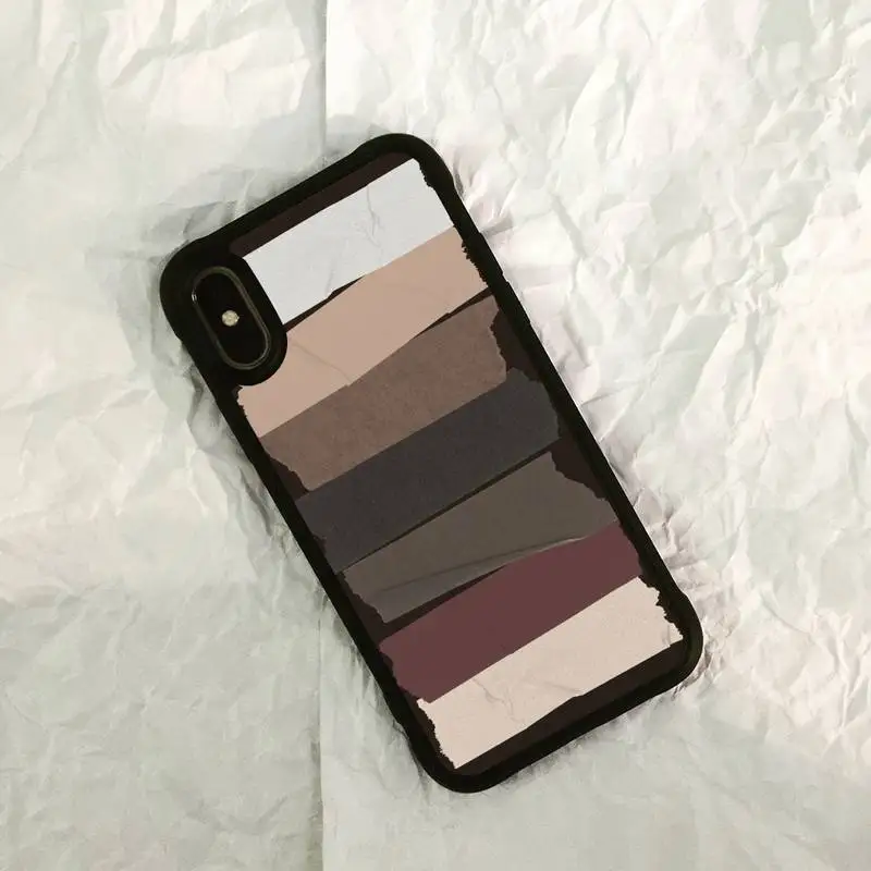 

Landscape color card Phone PC&TPU Case For iPhone6 7 8 x 11 12Cover Fundas Coque