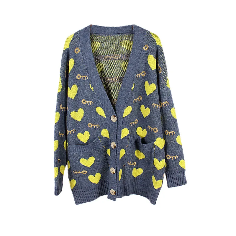 Свитер для женщин осень 2019 Элегантные вязаные кофточки с рисунком в виде