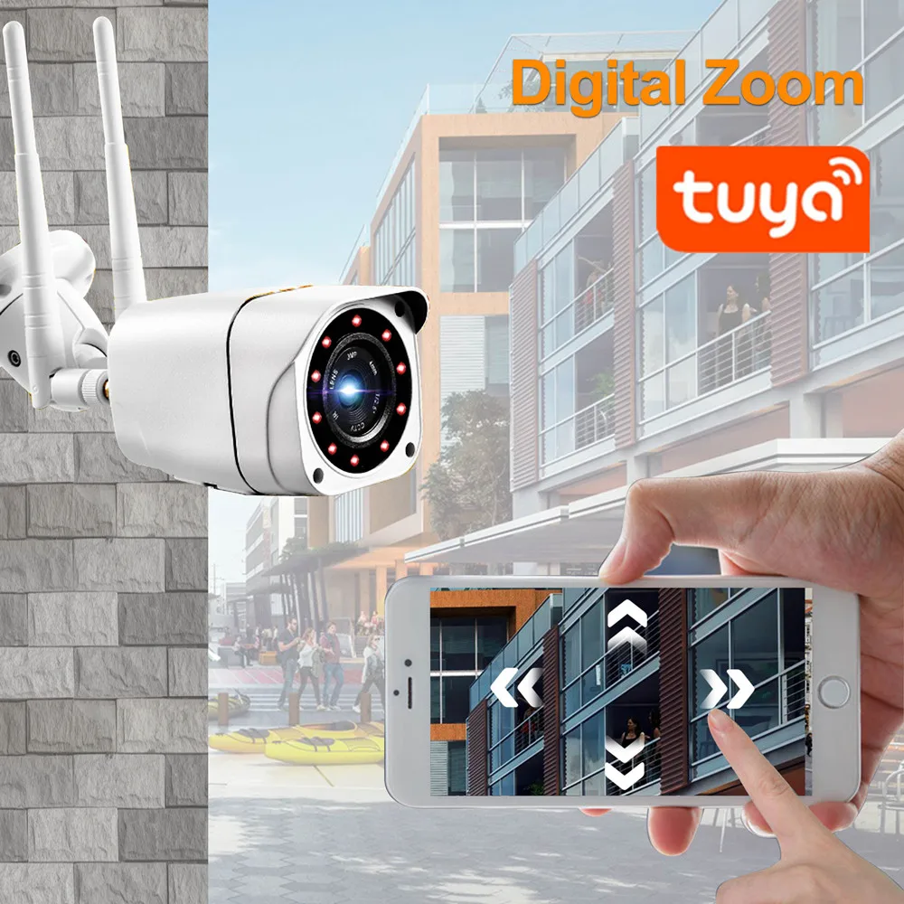 

TUYA 4MP Outdoor IP Camera WIFI 4G Version SIM Card Video Surveillance Security Bullet CCTV Camera Two-way Camera with 2 Antenna