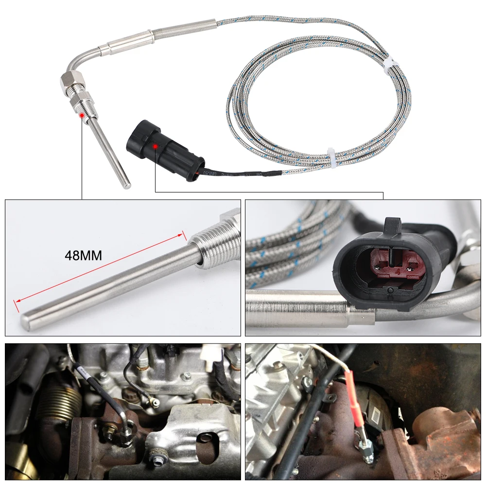 Car Exhaust Temp Gauge Gas Meter Digital With Sensor EXT Temperature Turbo for 4WD Hilux Patrol EGT PQY-TAG06-QY | Автомобили и