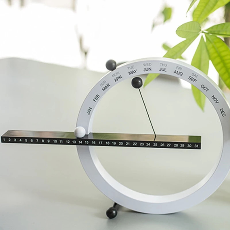 

Table Calendar,2021 Nordic Style Creative Fashion Manual Desk Calendario,Time Perpetual,for Home Decoration