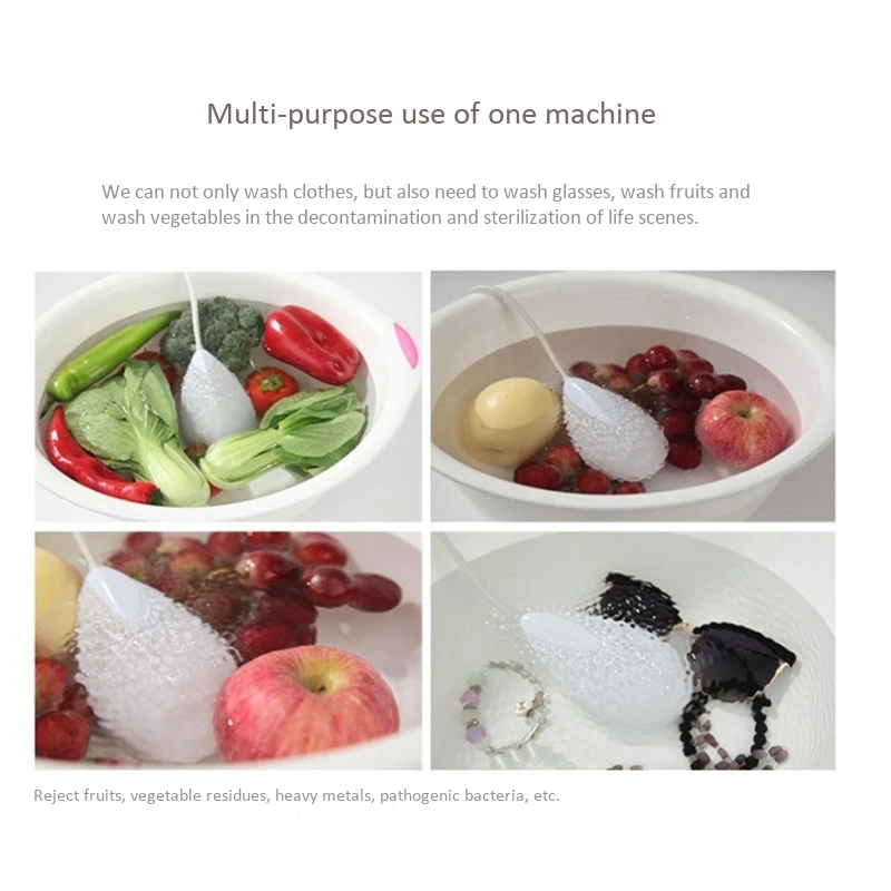 Ультразвуковая мини стиральная машина с пузырьками корпус часов портативная