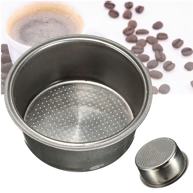 High Pressure Coffee Machine Accessories Double Cup Filter Porous Pressureless Stainless Steel Single Layer Coffee Maker Tools